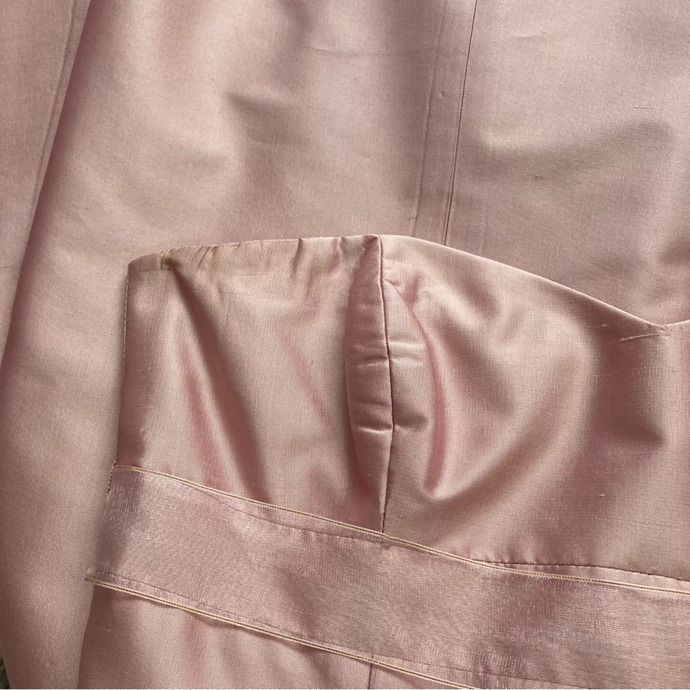 Laundry by Shelli Segal‎ 100% Silk Ice Pink Gown 4 Sweetheart Neckline - Picture 7 of 8